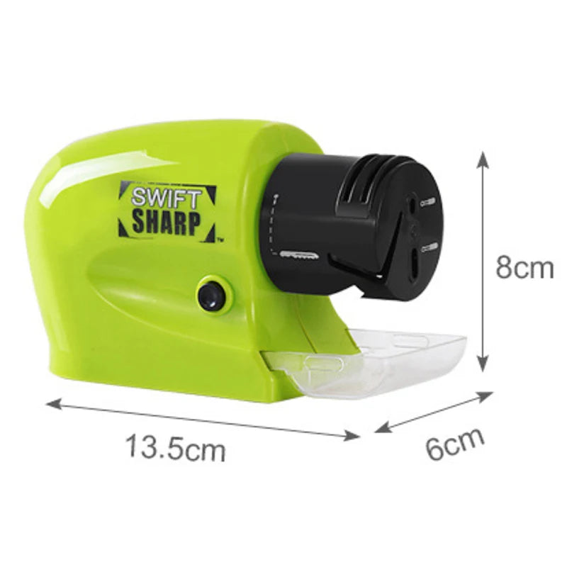 Electric Knife Sharpener with Rotating Sharpening Stone – Motorized Edge Sharpening Tool