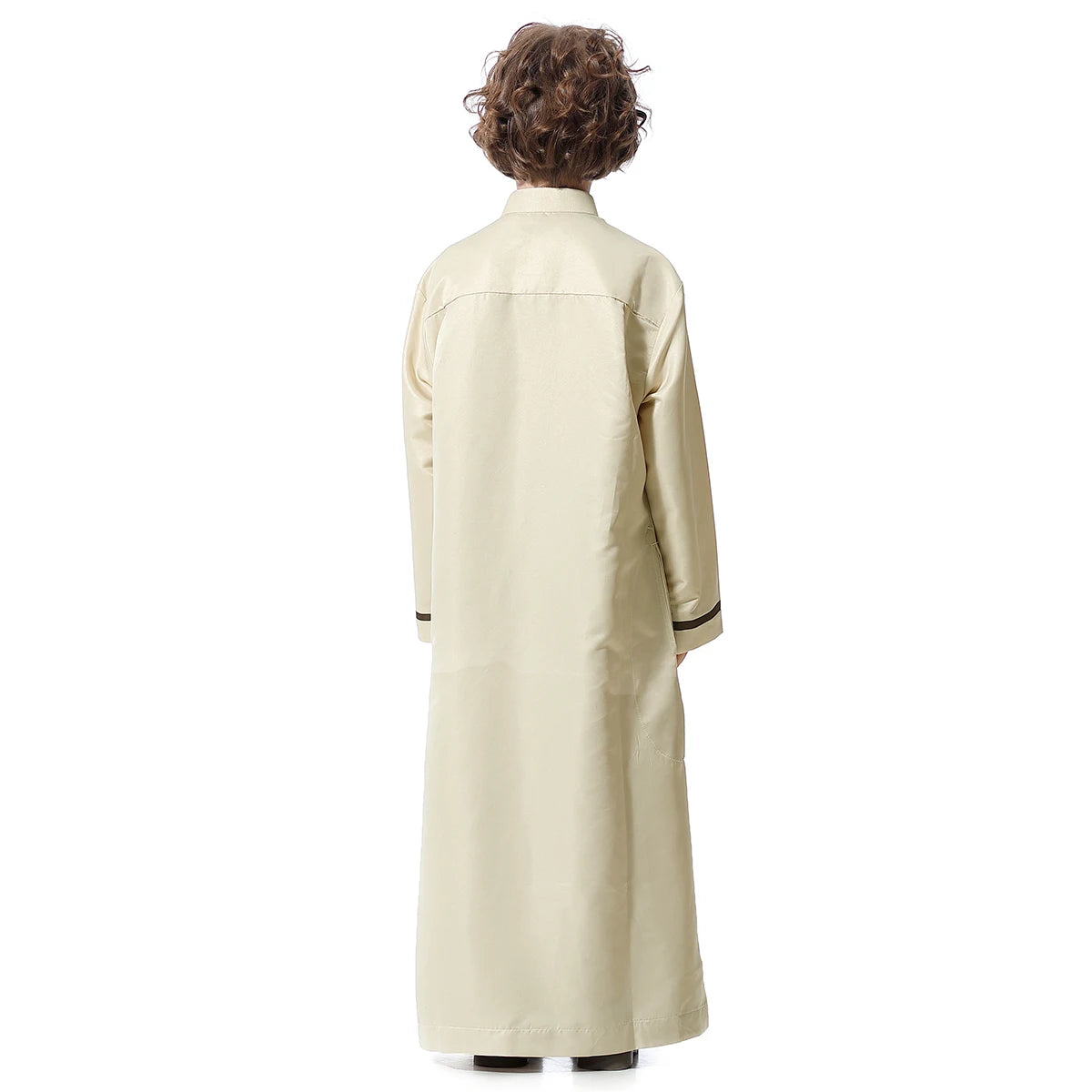 Arab Jubba Boys Robe Kids Abayas Kaftan Islamic Clothing Long Sleeve Thobe Middle East Teenage Clothing Muslim Ramadan Eid Dress