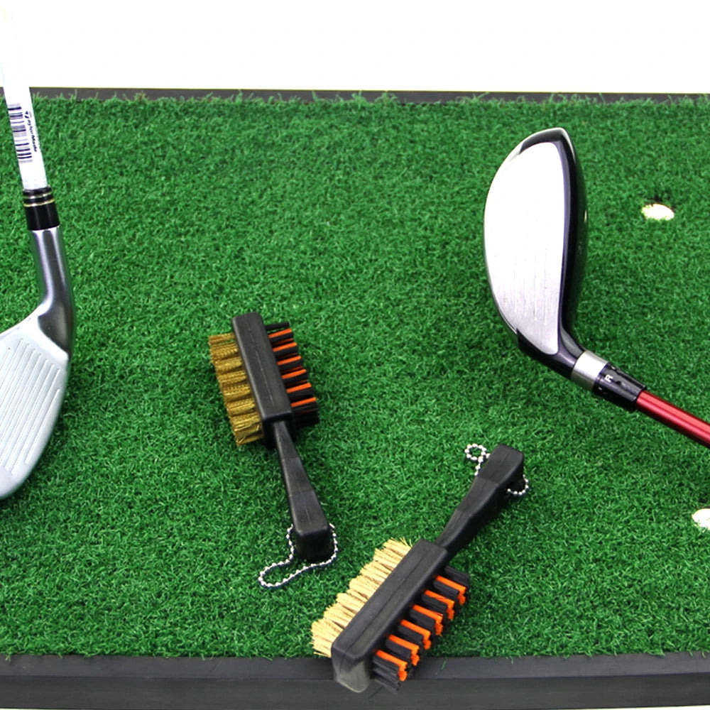 1 Pc Golf Club Brush Groove Cleaner Dual Sided Tools Portable Metal Lightweight Nylon Accessories for Iron Balls Shoes New Gift