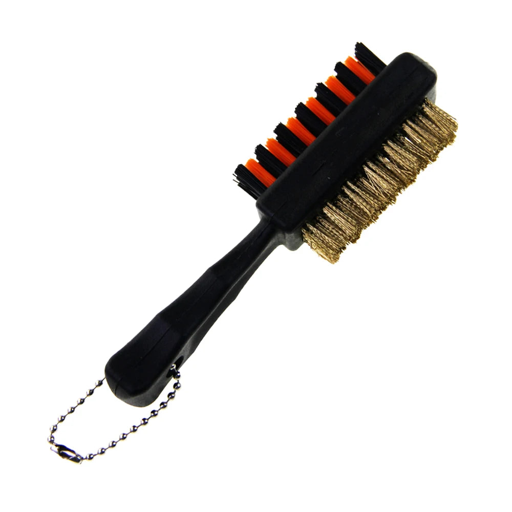 1 Pc Golf Club Brush Groove Cleaner Dual Sided Tools Portable Metal Lightweight Nylon Accessories for Iron Balls Shoes New Gift