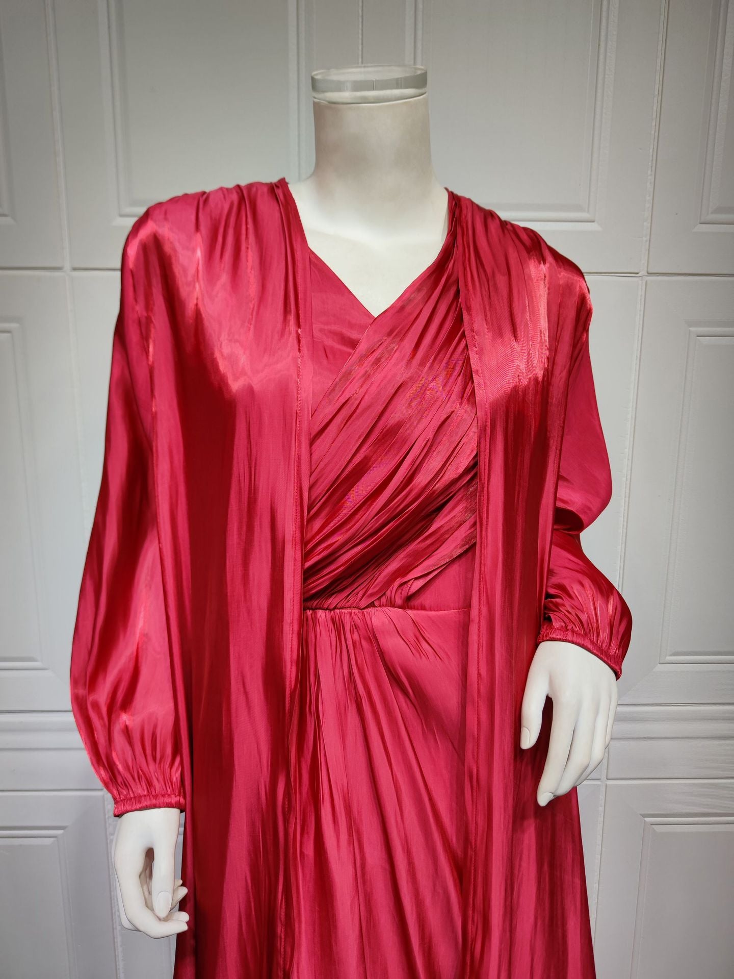 Moroccan women Party Dress Abaya 2 Piece Set Silky Satin Dubai Dresses Caftan Evening Long Robe Vestidos