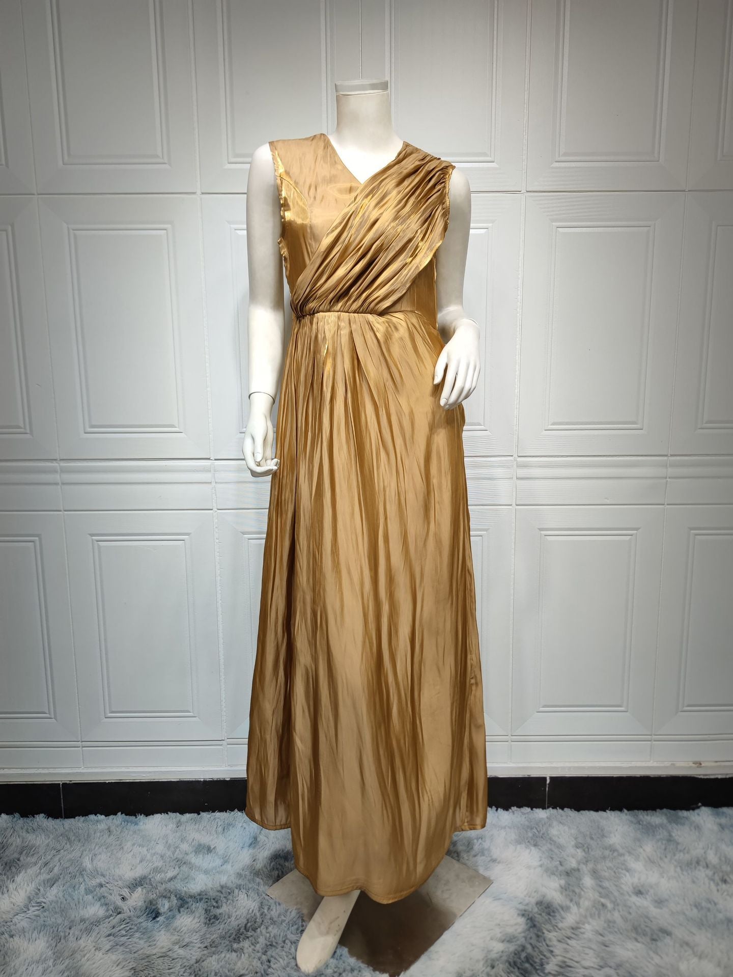 Moroccan women Party Dress Abaya 2 Piece Set Silky Satin Dubai Dresses Caftan Evening Long Robe Vestidos