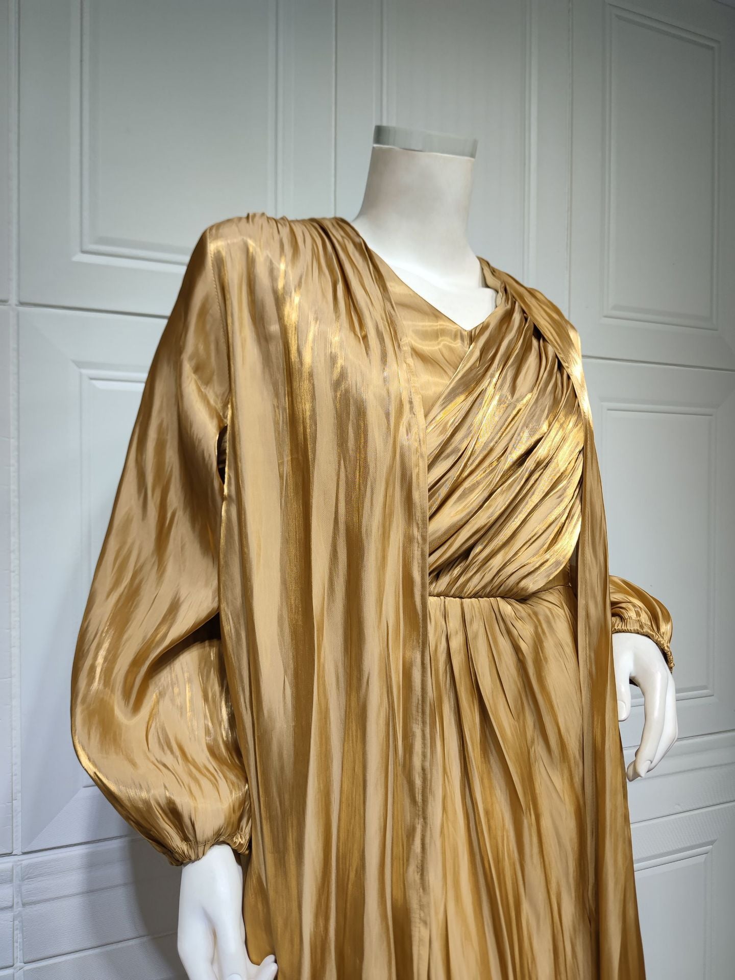 Moroccan women Party Dress Abaya 2 Piece Set Silky Satin Dubai Dresses Caftan Evening Long Robe Vestidos