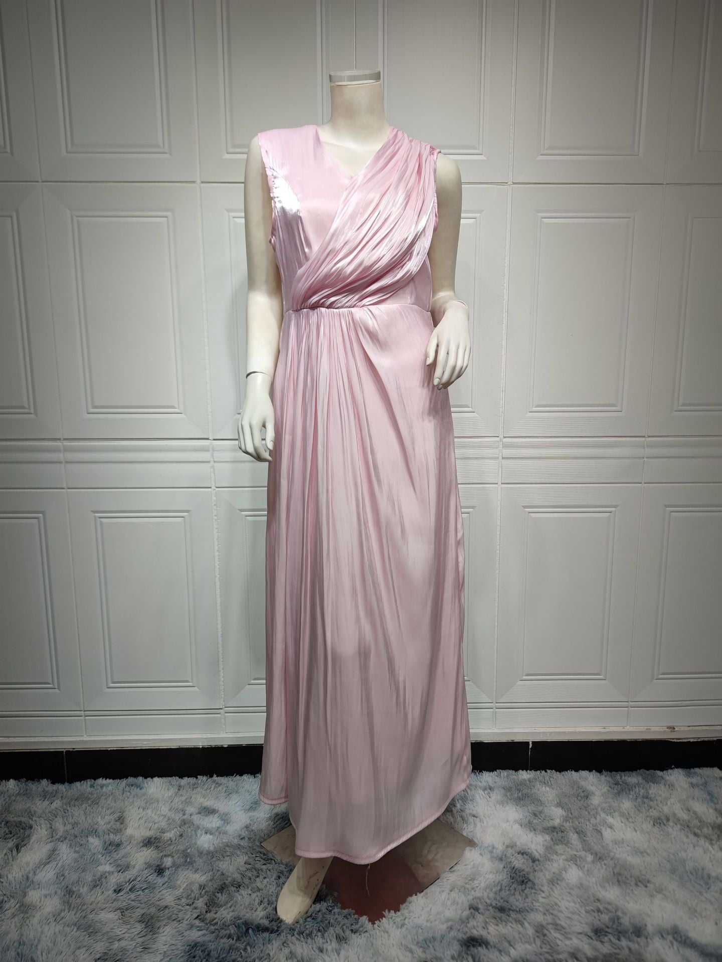 Moroccan women Party Dress Abaya 2 Piece Set Silky Satin Dubai Dresses Caftan Evening Long Robe Vestidos