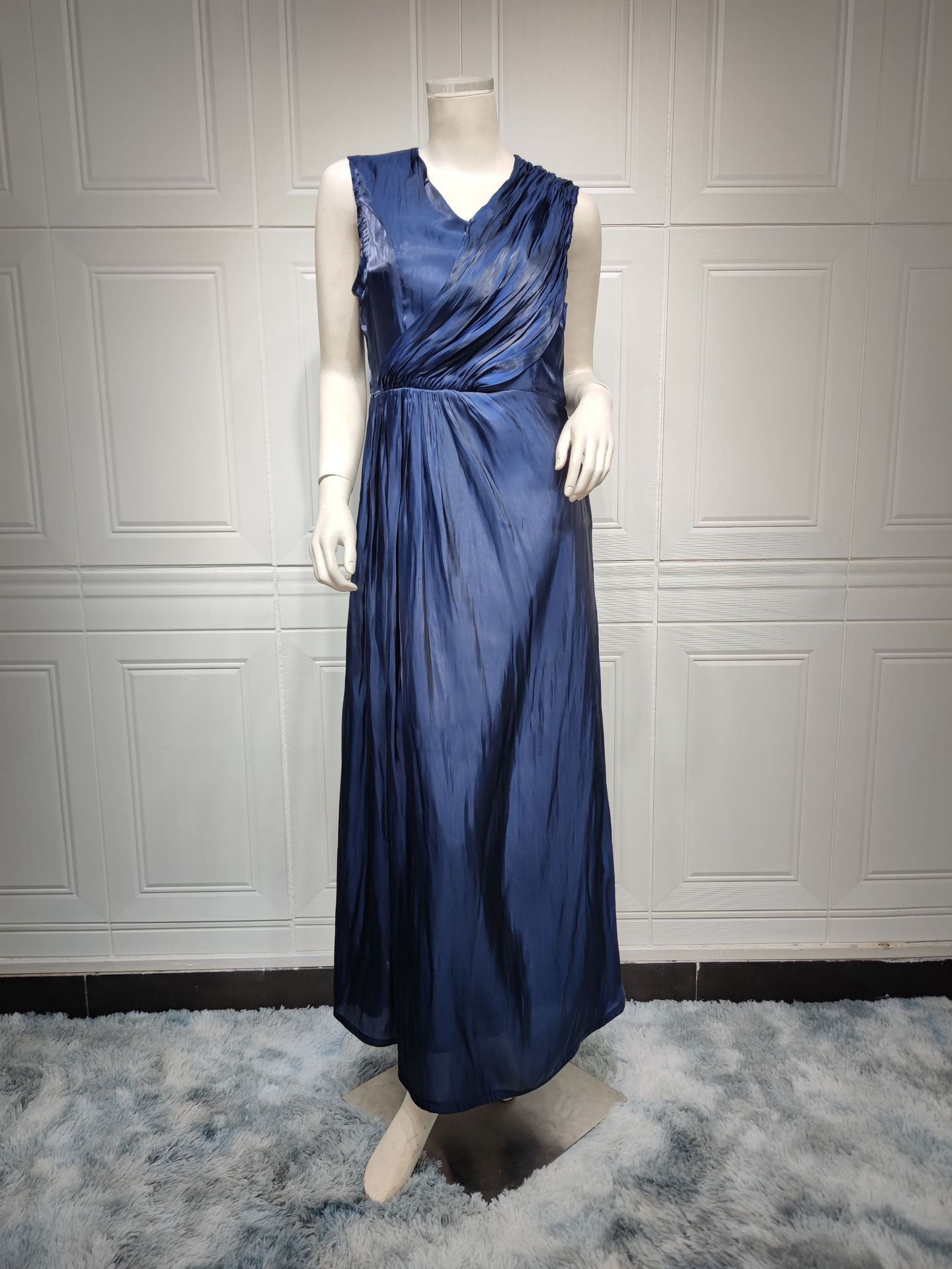 Moroccan women Party Dress Abaya 2 Piece Set Silky Satin Dubai Dresses Caftan Evening Long Robe Vestidos