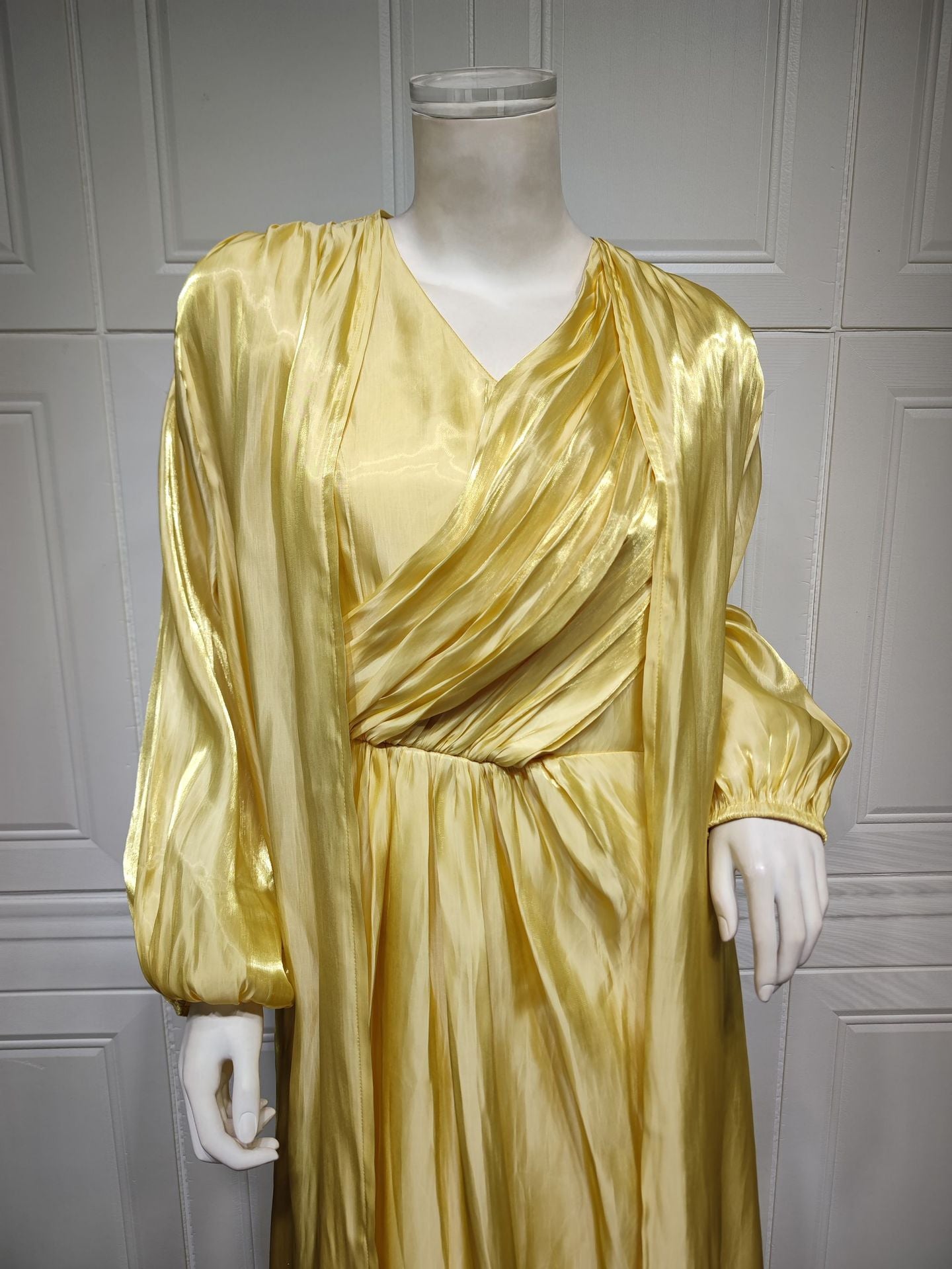 Moroccan women Party Dress Abaya 2 Piece Set Silky Satin Dubai Dresses Caftan Evening Long Robe Vestidos