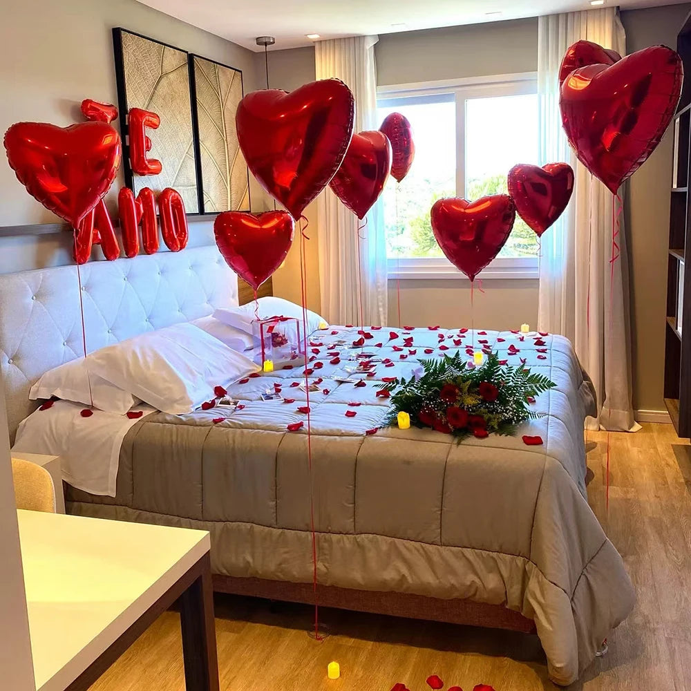 Spanish “Te Amo” I Love You Banner Balloon – Valentine’s Day, Wedding, Anniversary, Birthday, Father’s Day Decoration