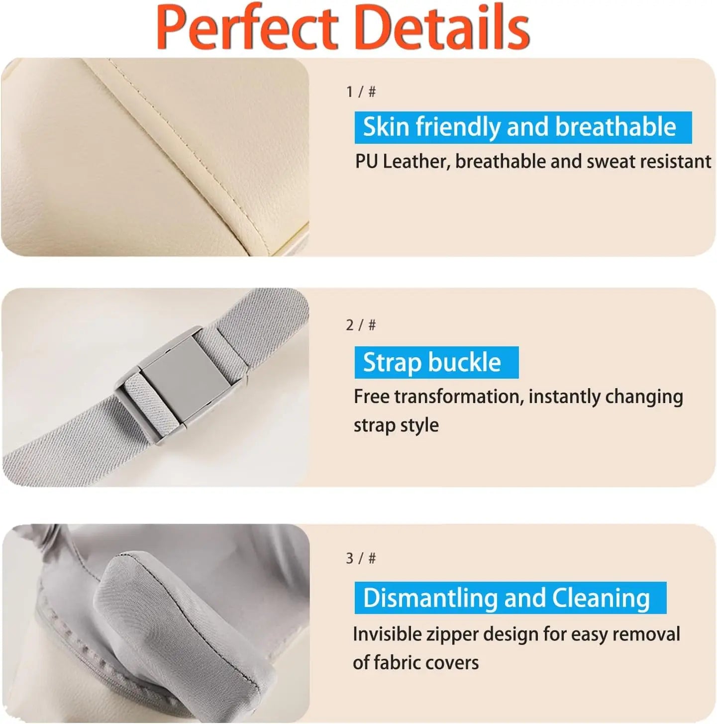 20W Wireless Neck & Shoulder Massager – Beige Kneading Massage Shawl for Back, Cervical & Trapezius