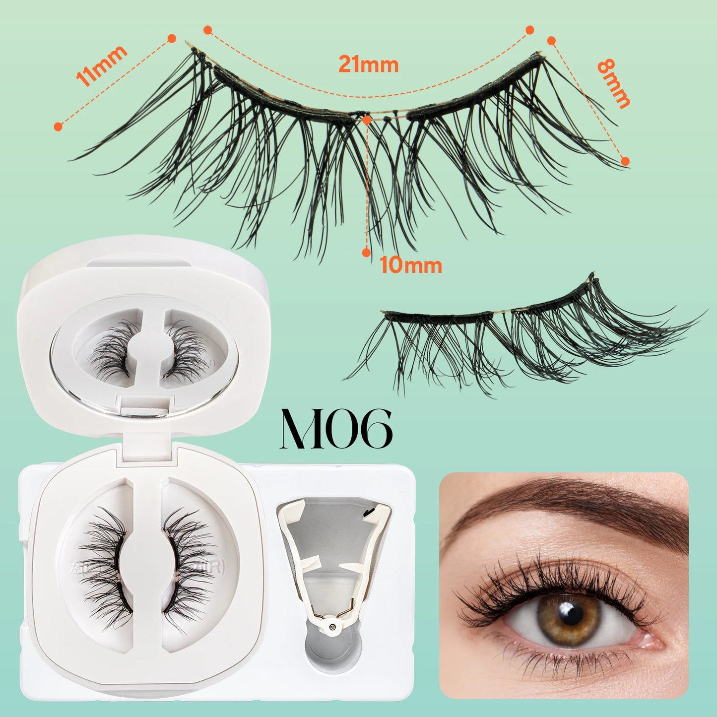 Soft Magnetic Eyelashes – No Glue Needed | Reusable | Natural 3D Look | Easy to Apply