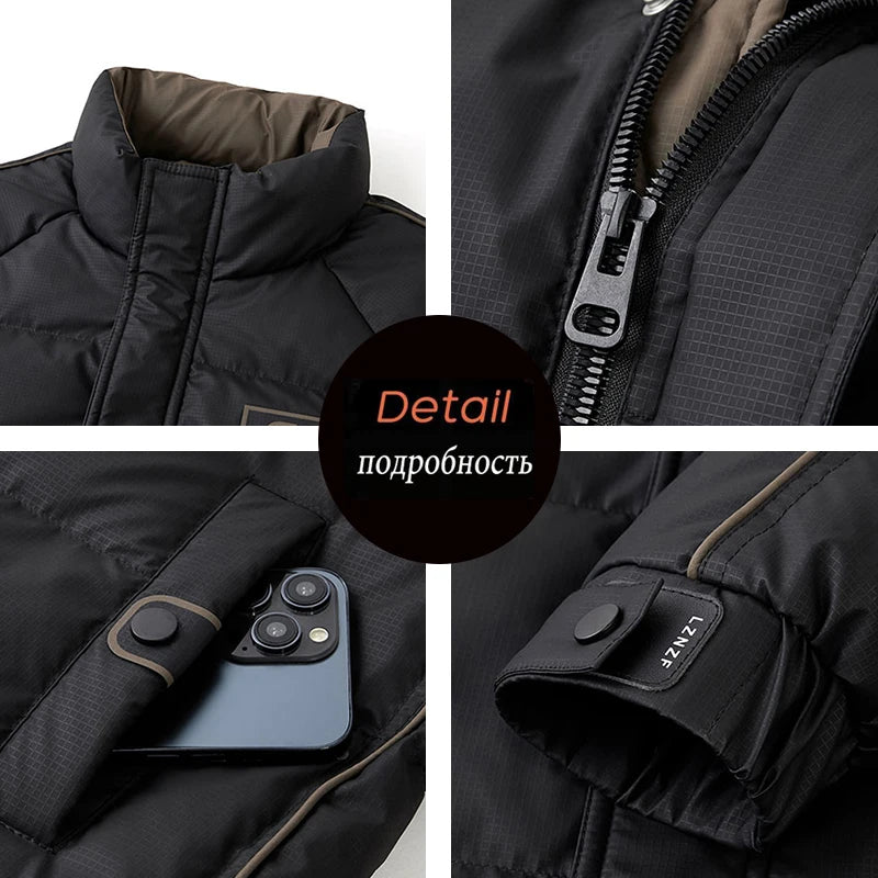 Winter Windproof Casual Duck Down Man Jackets Puffer Padding Outdoor Parkas Male Jackets