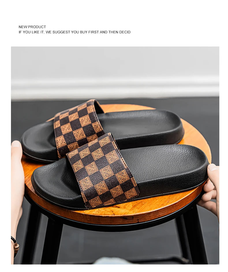 Men’s Summer 2025 Slippers – Non-Slip, Wear-Resistant Sports Sandals for Indoor & Outdoor Use