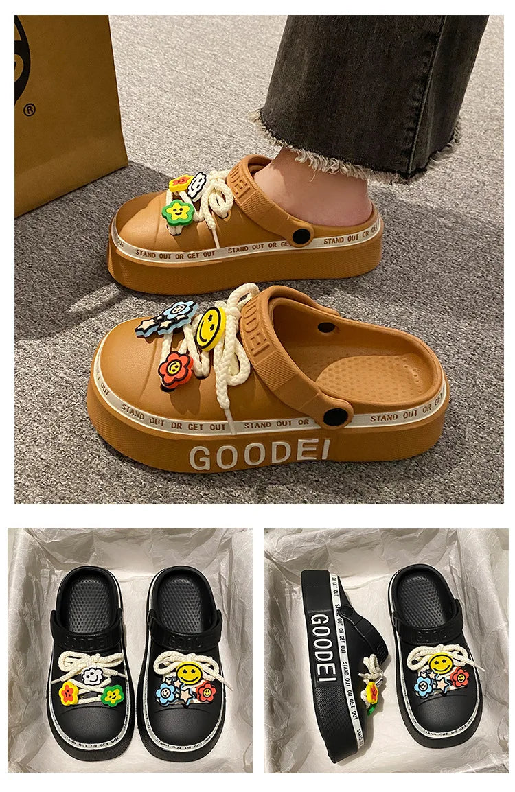 Women’s New Arrival Sandals – Elegant Clogs, Fashionable Street & Beach Slides, Height-Increasing Slippers for Girls