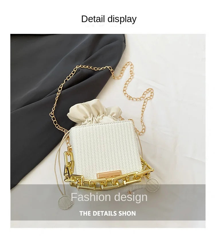 New Fashion Chain Handbag Single Shoulder Crossbody Small Square Women's Bag