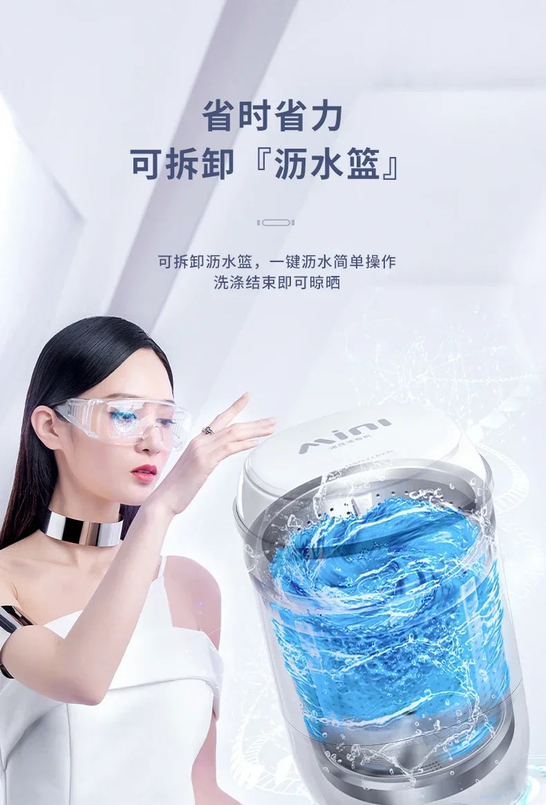 Portable Washing Machine Small Automatic Household Integrated Underwear Socks Fantastic washing machine