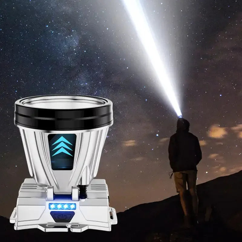 Super Bright LED Rechargeable Headlamp – High-Power Outdoor Flashlight
Perfect for Camping, Fishing, Hiking, and Emergency Use