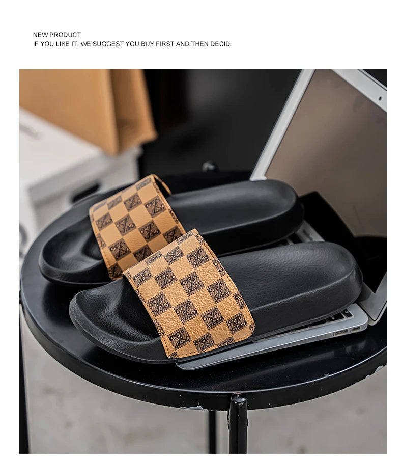 Men’s Summer 2025 Slippers – Non-Slip, Wear-Resistant Sports Sandals for Indoor & Outdoor Use