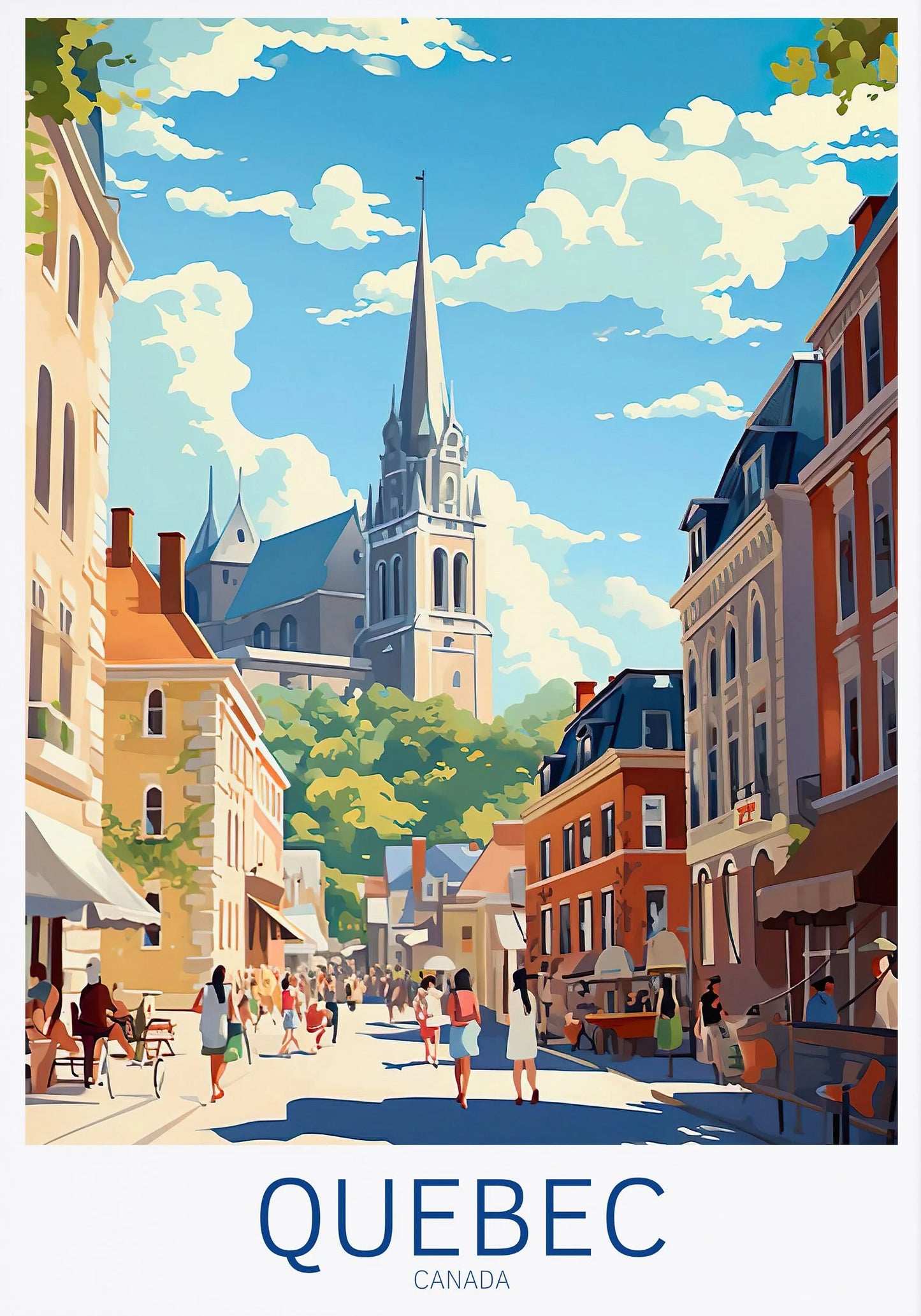 Ottawa Niagara Falls Vancouver Whistler Toronto Travel Poster Canada Canvas Painting Wall Art Picture for Living Room Home Decor