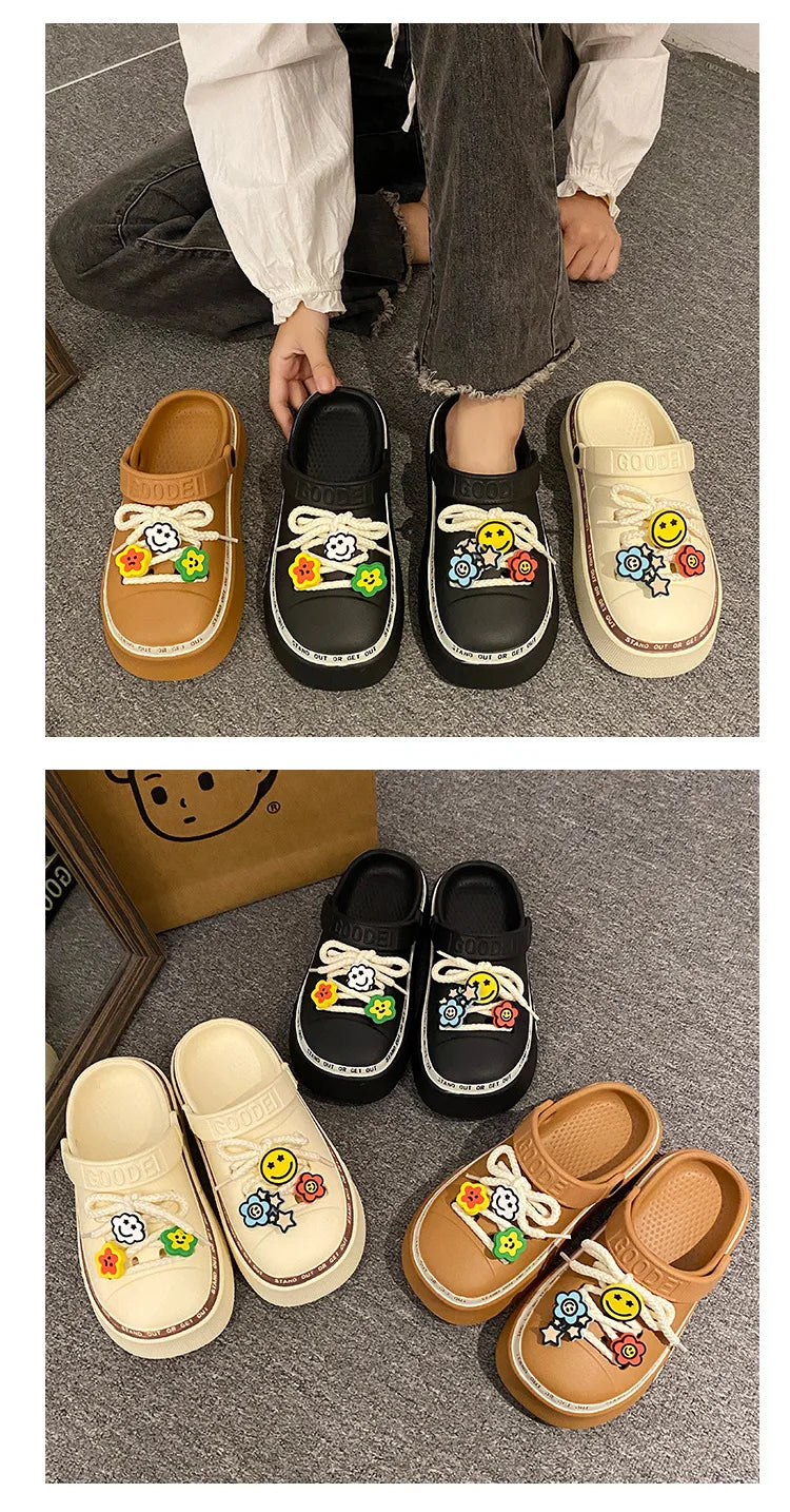 Women’s New Arrival Sandals – Elegant Clogs, Fashionable Street & Beach Slides, Height-Increasing Slippers for Girls