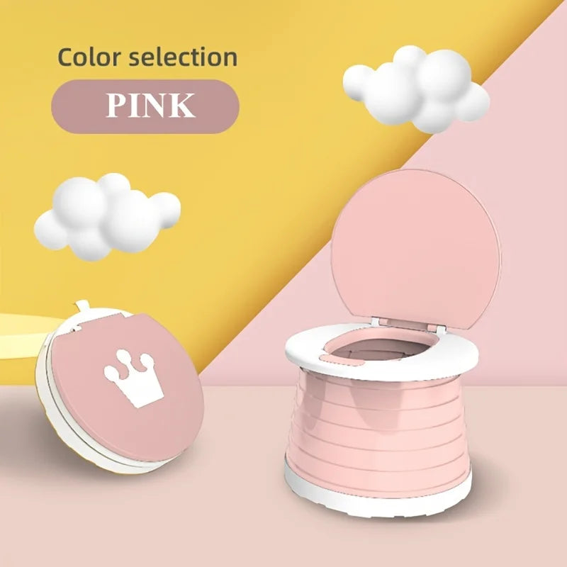Baby Travel Portable Restroom Baby Hitchhiker Crown Potty Children Potty Training Girl Boy Potty Children Toilet Seat Children's