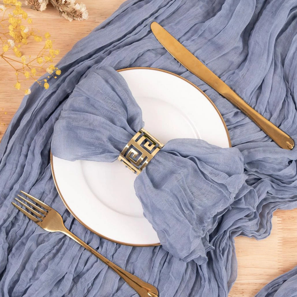 102Pcs Wholesale Cheesecloth Napkin Sage Green Gauze Napkins Party Christmas Wedding Decoration Baby Shower Dinner Retro Napkins