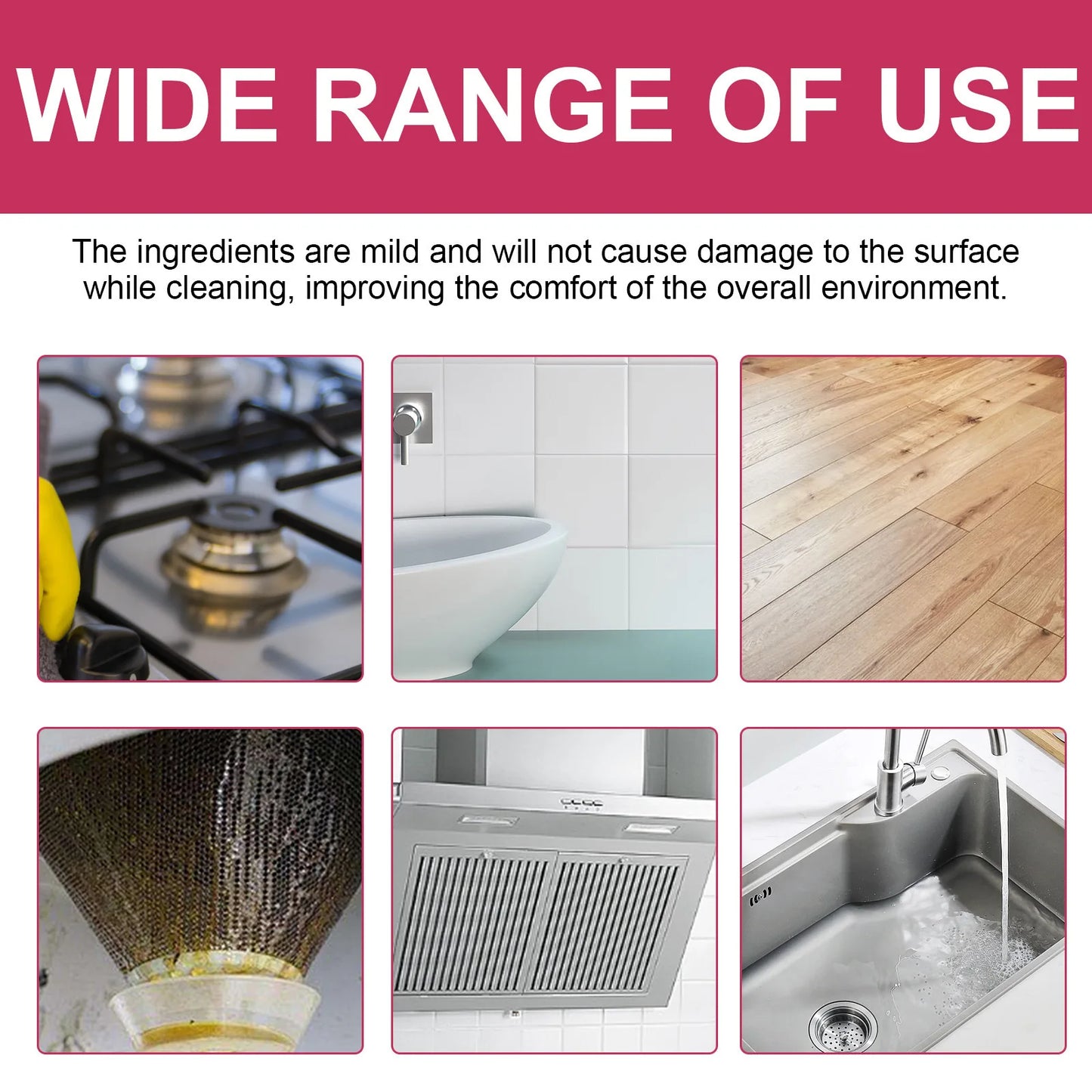 Multifunctional Kitchen Cleaning Kit – Quick & Effective Grease and Stain Remover