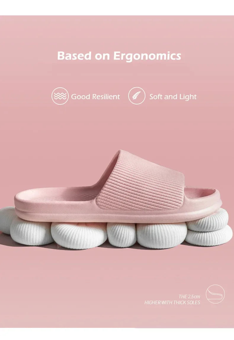 EVA Soft Sole Bathroom Anti-Slip Slippers Light Comfortable Outdoor Sandals Fashion Men's Women Beach Flip-Flop