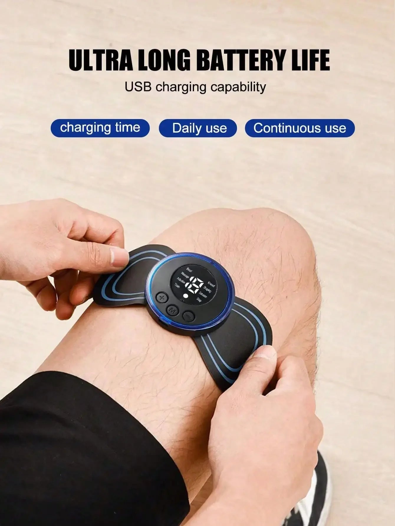 Travel-Friendly Cervical Spine Massager Kit with Remote Control & Multi-Mode Adjustable Patches – Portable Full Body Pain Relief Therapy