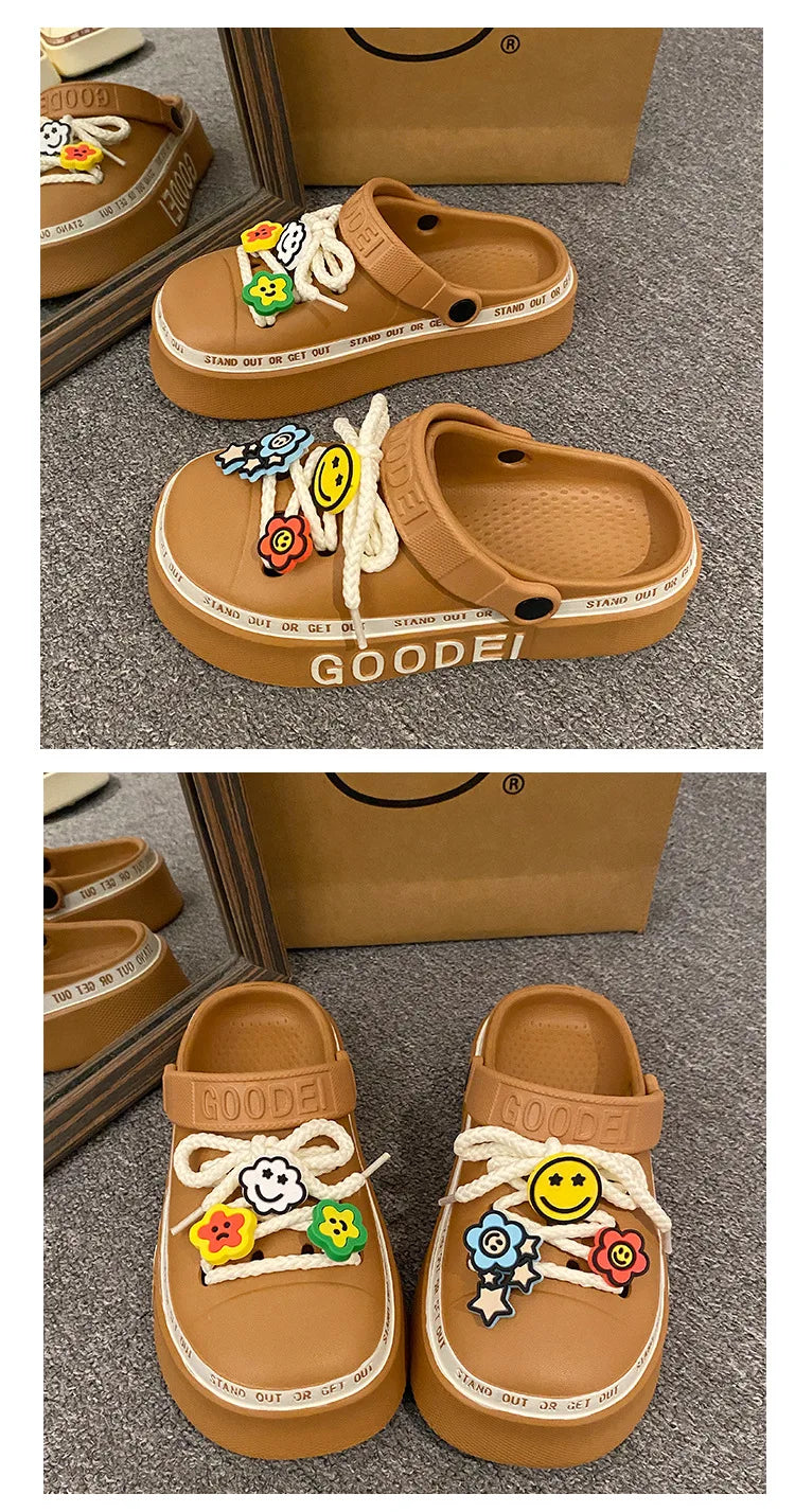 Women’s New Arrival Sandals – Elegant Clogs, Fashionable Street & Beach Slides, Height-Increasing Slippers for Girls