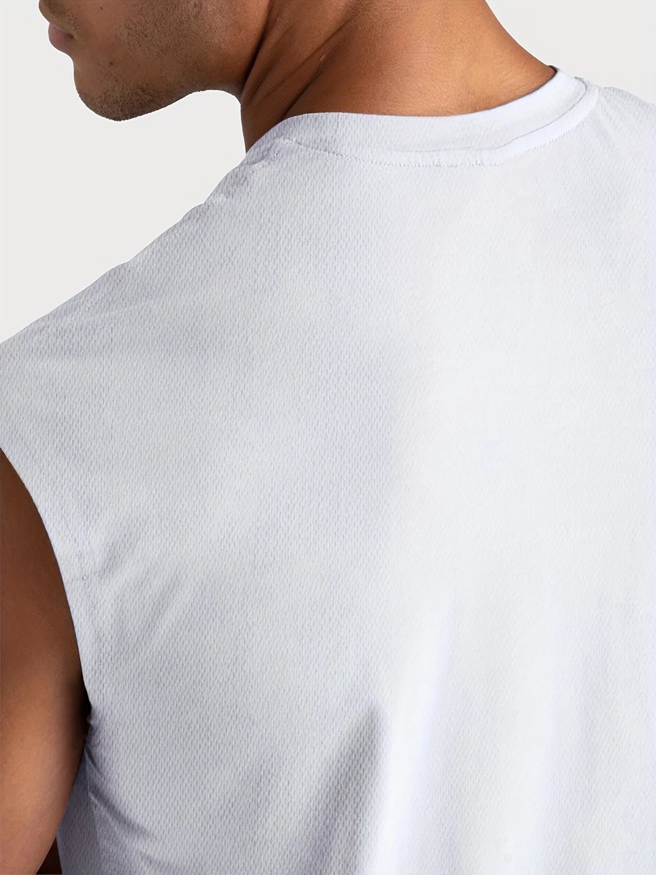 Summer Fitness Vest for Men, Breathable and Loose-Fitting Training Sleeveless T-shirt, Quick-Drying Vest, Fitness Male Clothing