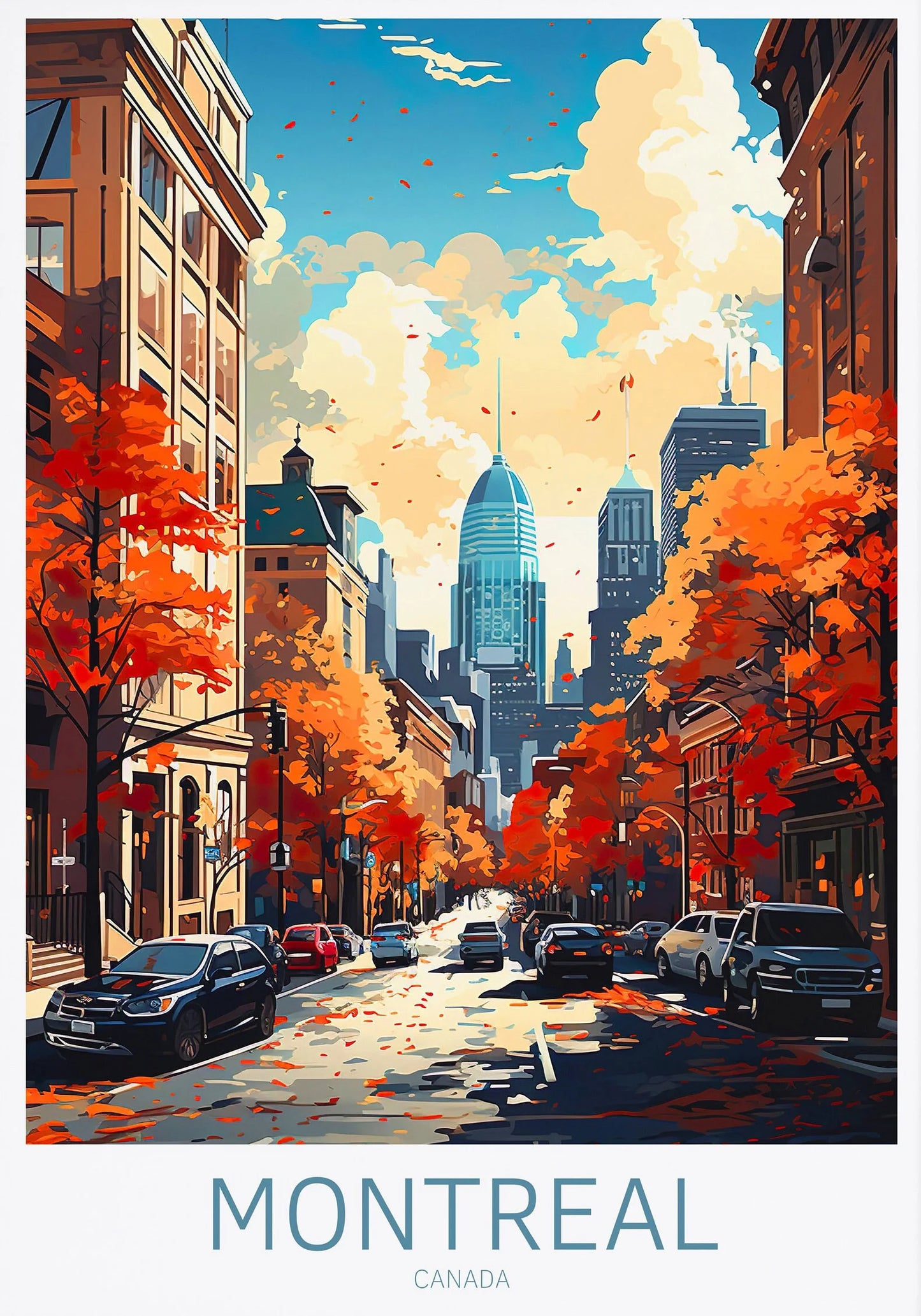 Ottawa Niagara Falls Vancouver Whistler Toronto Travel Poster Canada Canvas Painting Wall Art Picture for Living Room Home Decor