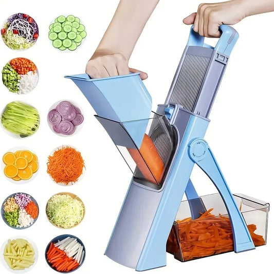 Adjustable Vegetable Slicer with Julienne and Dicing Modes