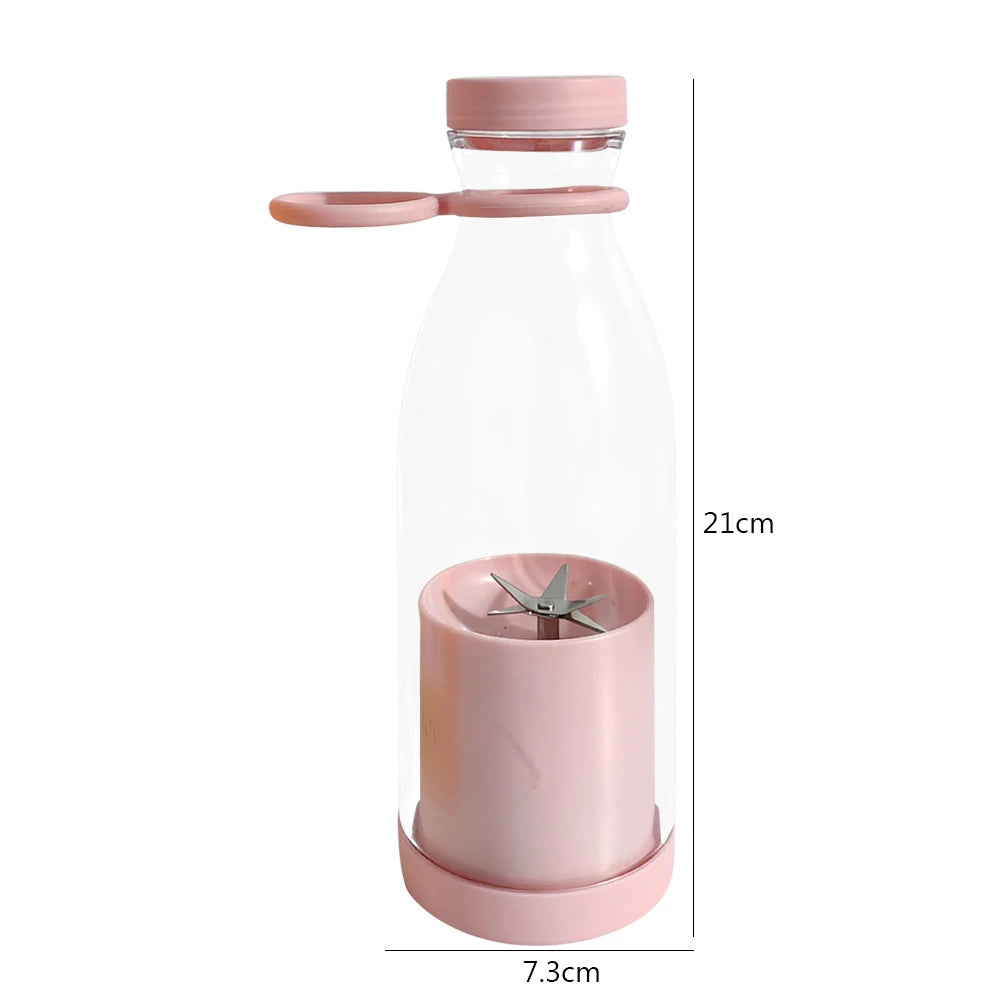 Electric Fruit Juicer Cup – 380ml/420ml USB Rechargeable Portable Blender, Smoothie Maker & Juice Bottle