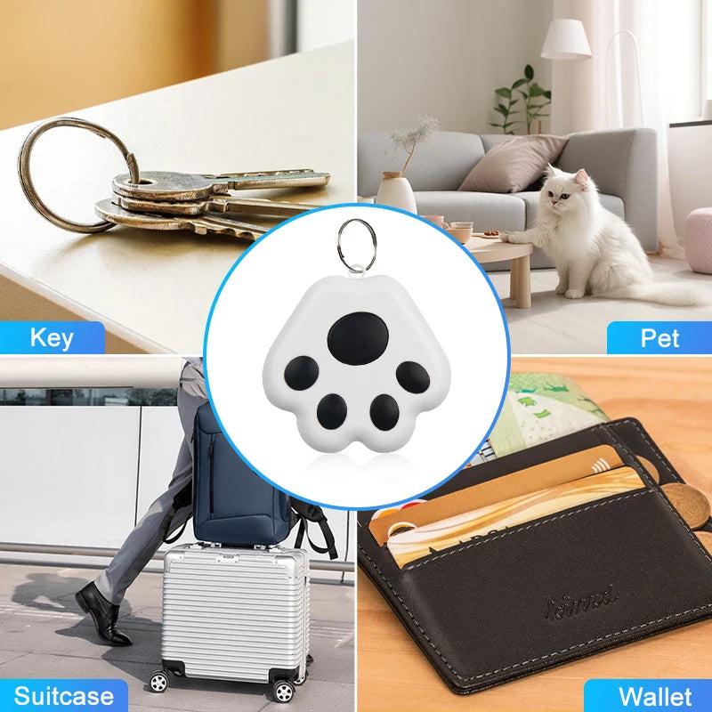 Mini GPS Tracker, Key, Kids, Bag Finder, Dog, Cat, Pet Locator, Smart Bluetooth Tracker Device, Anti-Lost Reminder for iOS/Android, AirTag.