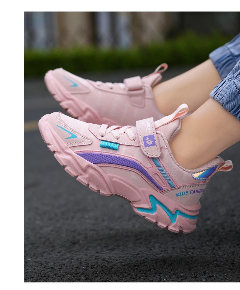 Princess Casual Sneaker Soft Comfortable Waterproof Anti-Slippery Kids Girl Trend Sport Shoes