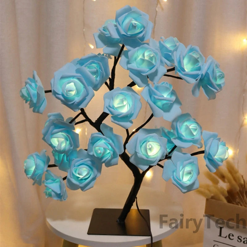 LumiPetal™ BlossomGlow Tree – USB Ambient Floral Lamp | Romantic Night Light for Home & Gift