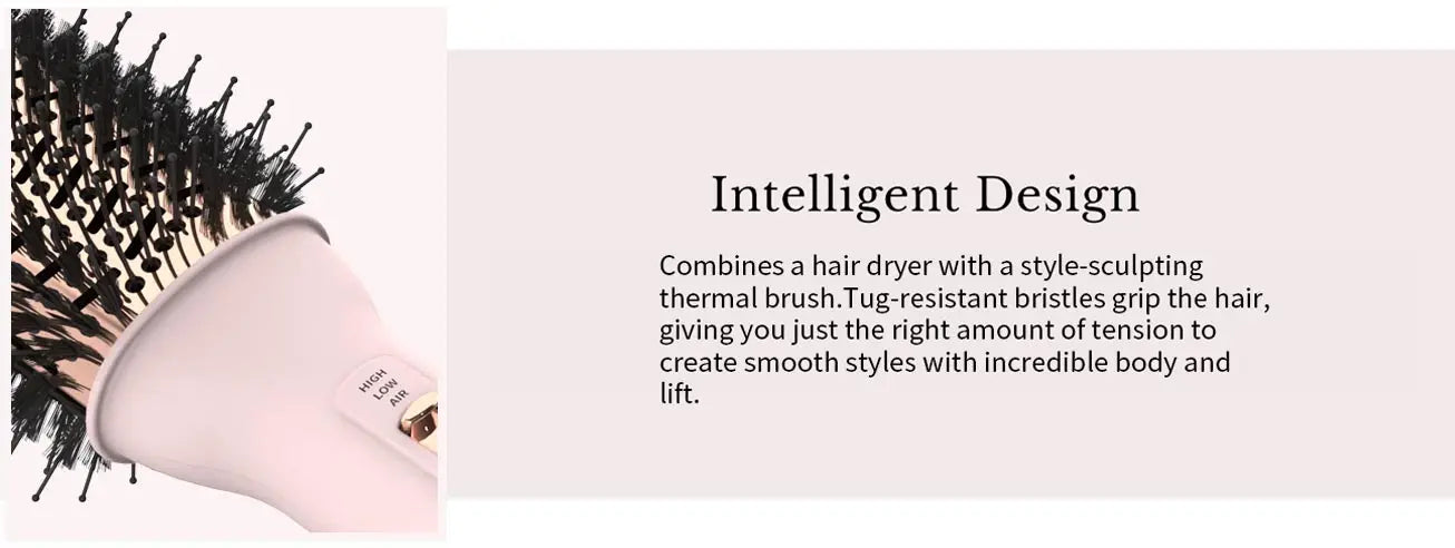 Professional 4-in-1 Blowout Hair Dryer Brush – Volumizing Hot Air Brush and Styler for Women