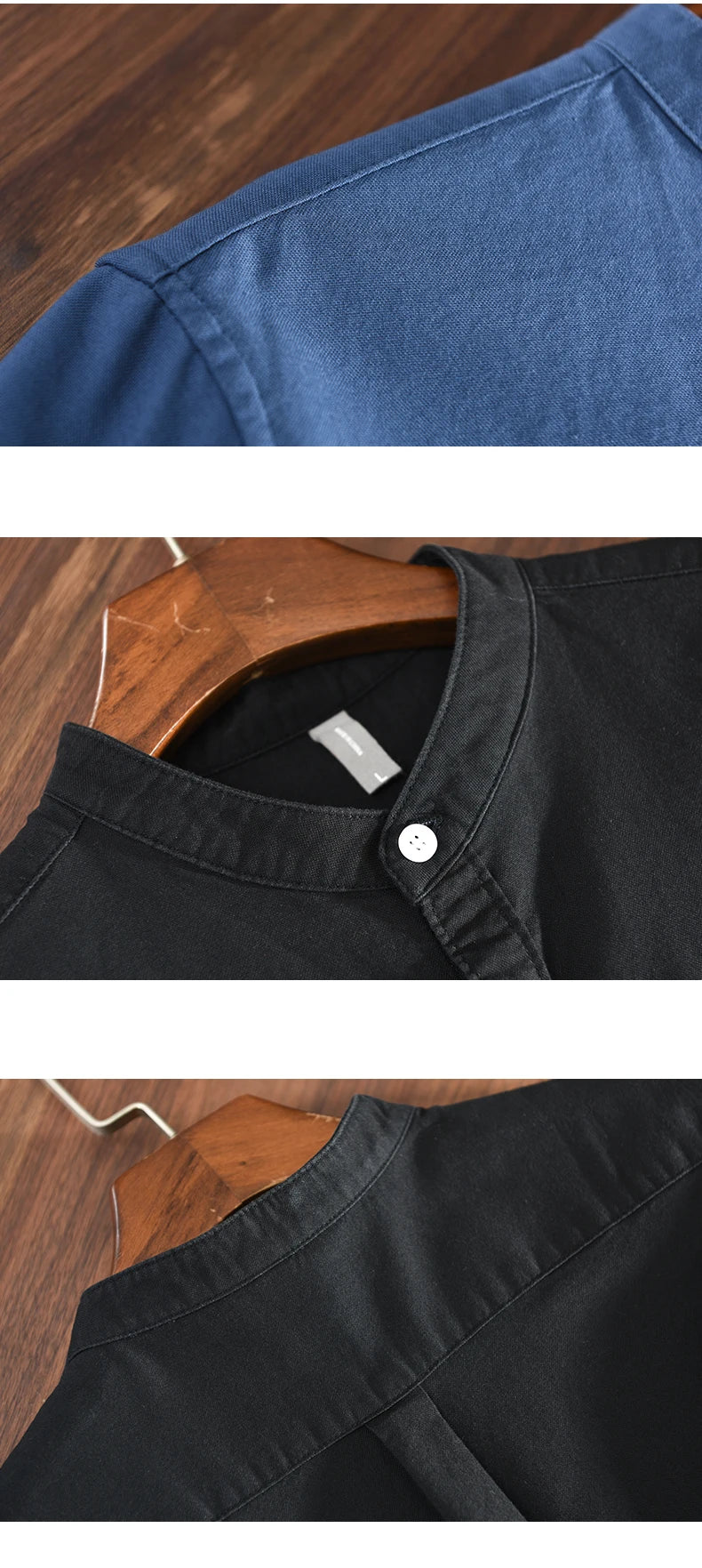 Men's Shirt 100% Cotton Long Sleeve Tops 2024 Spring Summer Solid Color Shirts Blouses Streetwear Men