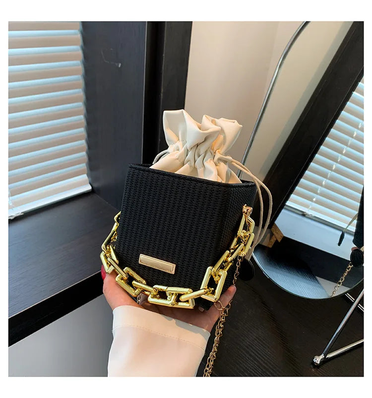 New Fashion Chain Handbag Single Shoulder Crossbody Small Square Women's Bag