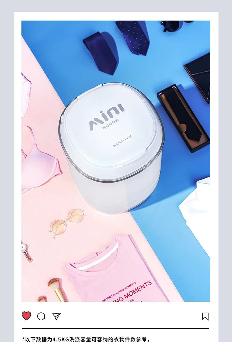 Portable Washing Machine Small Automatic Household Integrated Underwear Socks Fantastic washing machine