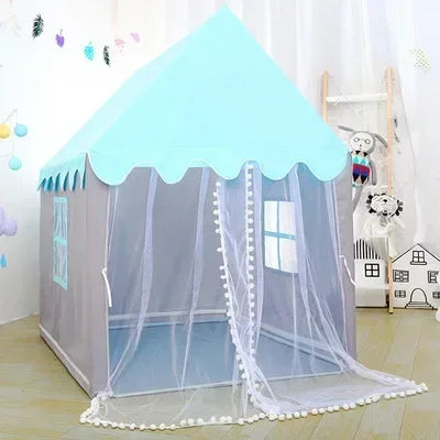 Princess Play Tent Children Castle House Child Room Cartoon Indoor Outdoor Playhouse Folding Decor Tent Toy Christmas Gift Girls