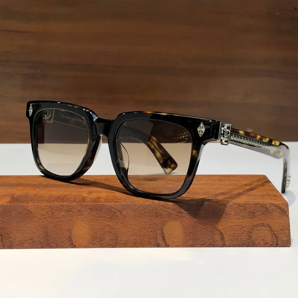Charmlibrary Acetate Punk Sunglasses — UV400 Gradient Retro Eyewear