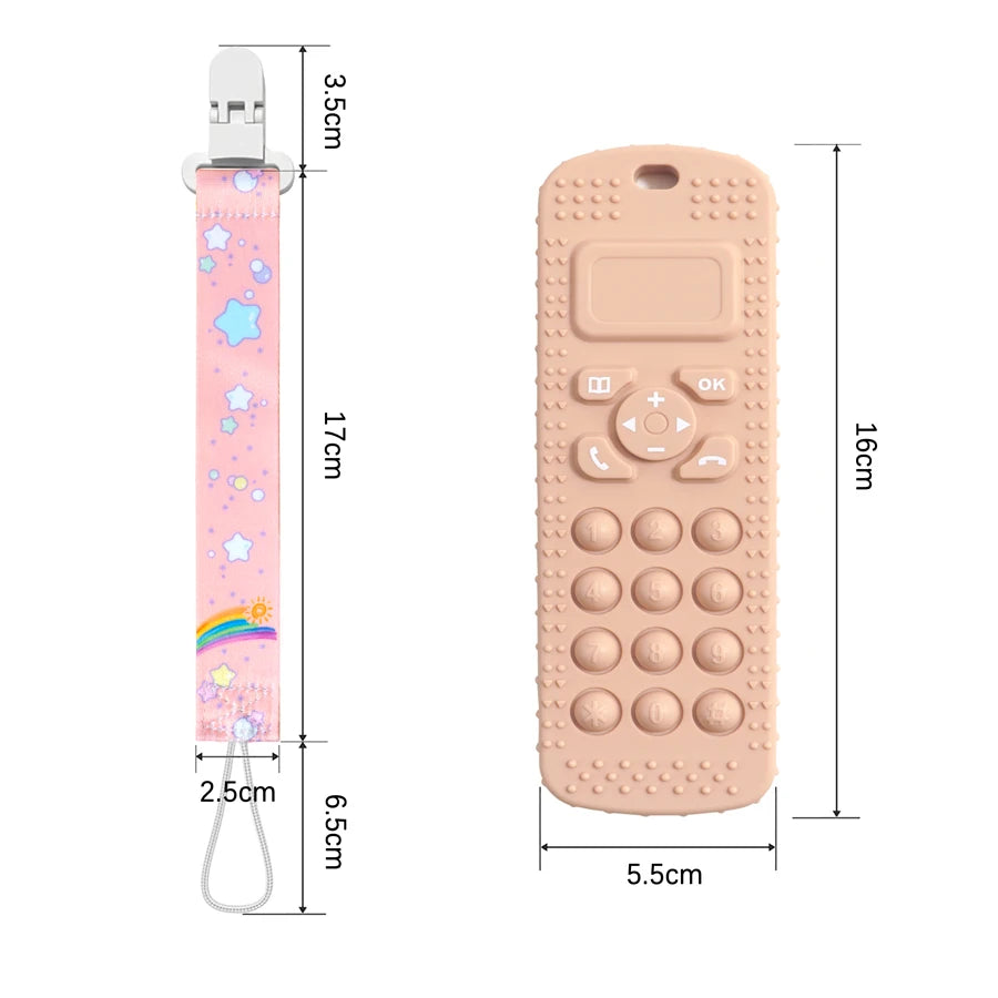 Mother & Kids Food-Grade Silicone Teething Toys, Teether Baby Toy, Gum Care Pacifier Clip, Nipple Clip, Baby Items.