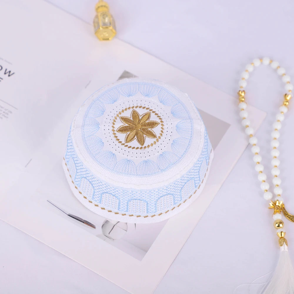 Yarmulke Fashion Muslim Hat for Men Spring Autumn Multi-Color Islam Hair Cover Yarmulke Busines Part Birthday RIMAIRE