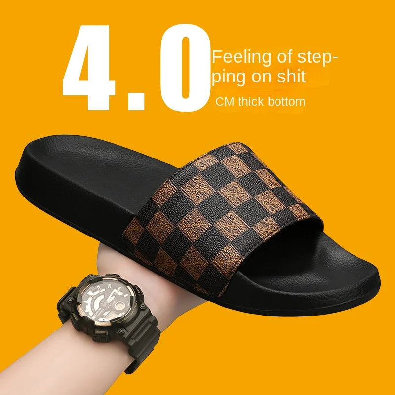 Men’s Summer 2025 Slippers – Non-Slip, Wear-Resistant Sports Sandals for Indoor & Outdoor Use
