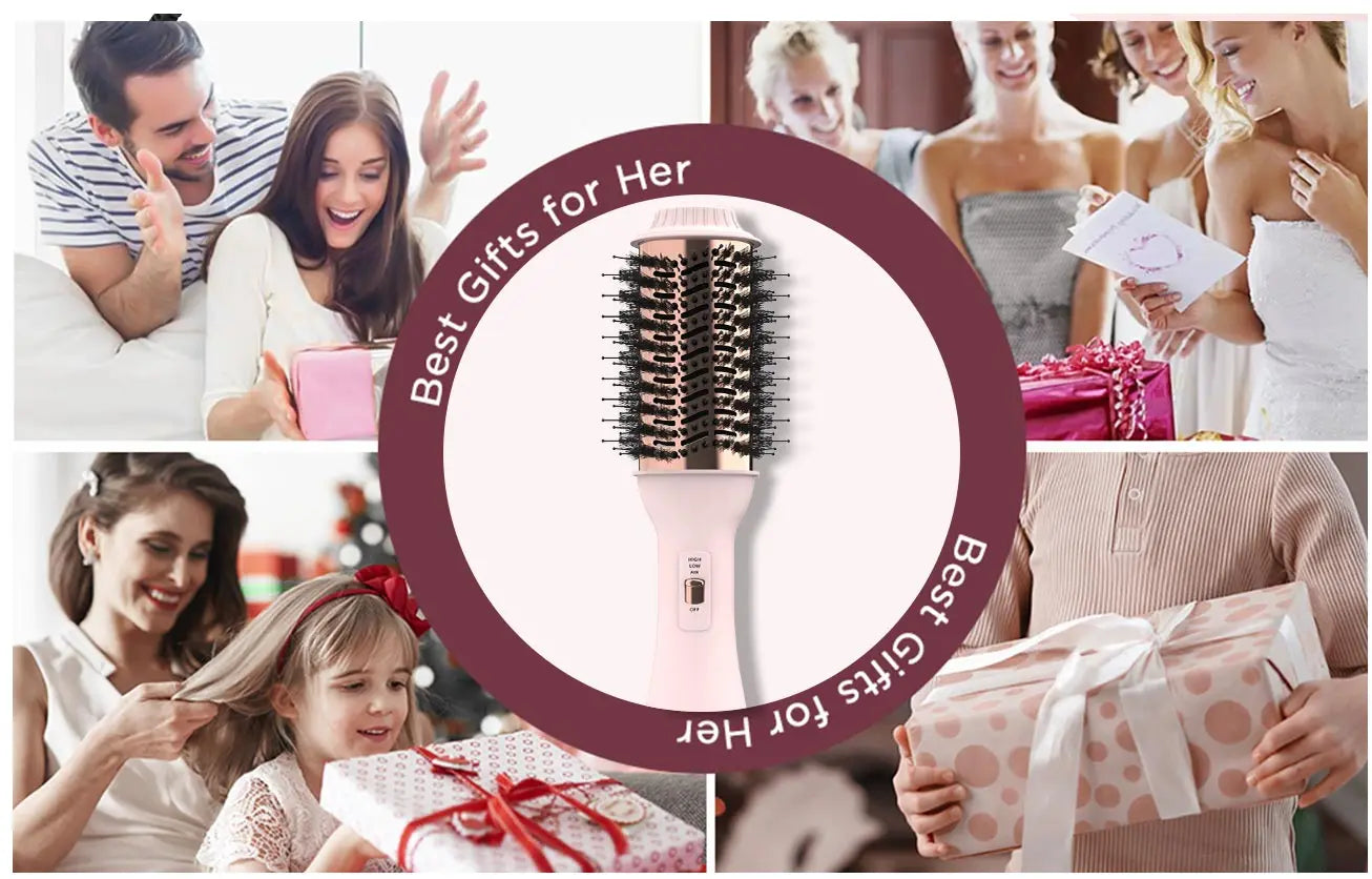 Professional 4-in-1 Blowout Hair Dryer Brush – Volumizing Hot Air Brush and Styler for Women