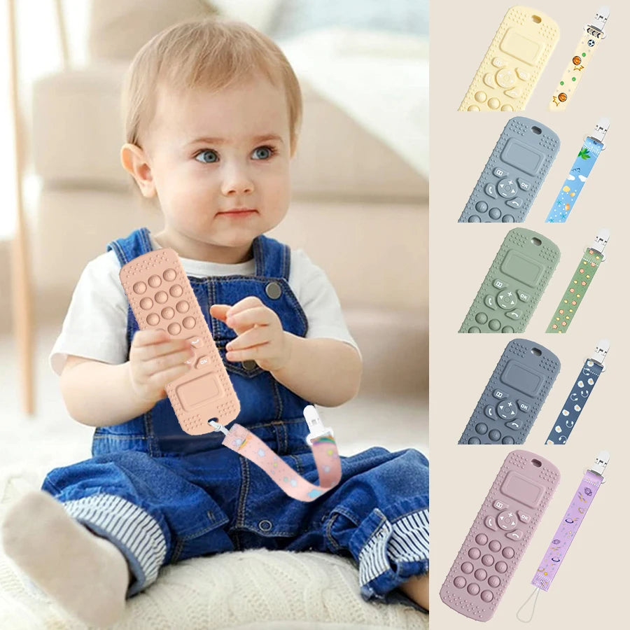 Mother & Kids Food-Grade Silicone Teething Toys, Teether Baby Toy, Gum Care Pacifier Clip, Nipple Clip, Baby Items.