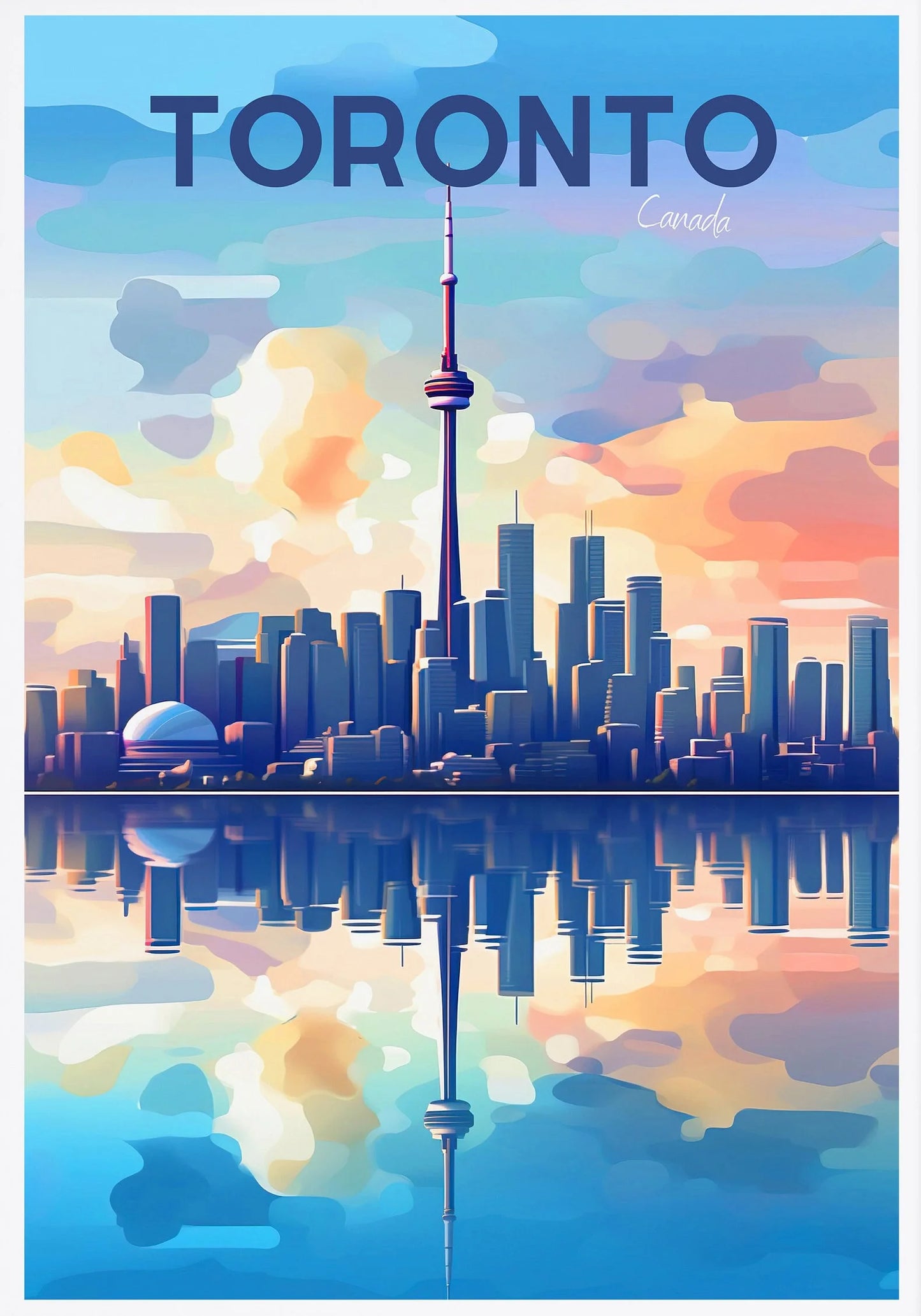 Ottawa Niagara Falls Vancouver Whistler Toronto Travel Poster Canada Canvas Painting Wall Art Picture for Living Room Home Decor