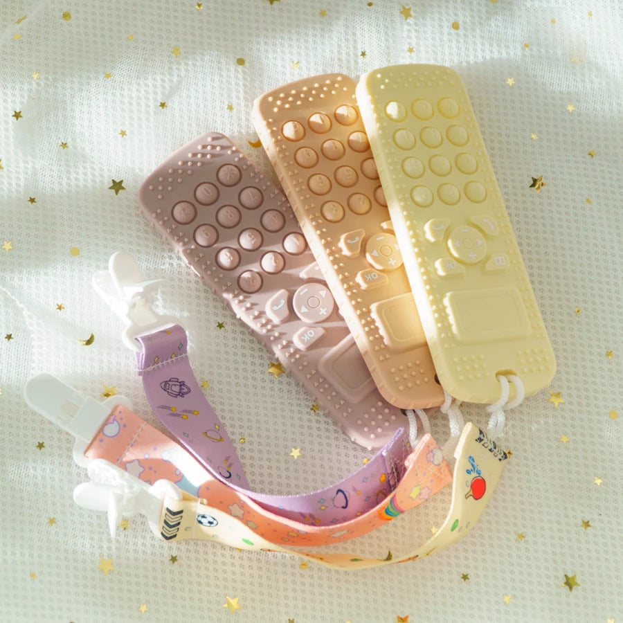 Mother & Kids Food-Grade Silicone Teething Toys, Teether Baby Toy, Gum Care Pacifier Clip, Nipple Clip, Baby Items.