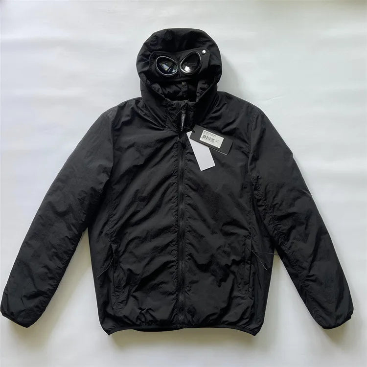 Y2K  men's winter casual hooded windproof cotton clothing youth trendy brand warm cardigan zipper jacket cotton jacket