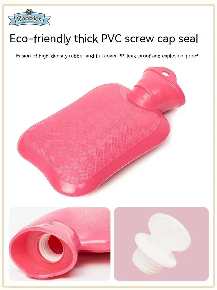 Large Plush Hot Water Bottle Cover – Kawaii Cartoon Character Design